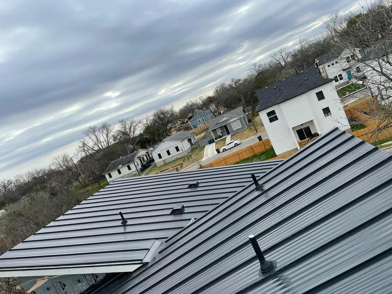 Standing seam metal roof panels with vents for Skylight Repair in Lumberton